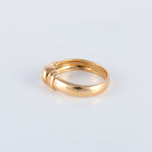 Bague 53 Bague Solitaire Diamant 0.35ct serti clos 58 Facettes JE1003