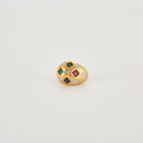 Boucles d'oreilles Boucles d’oreilles saphir diamant rubis émeraude 58 Facettes