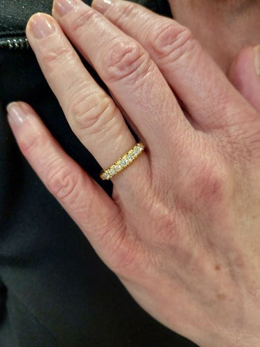 Bague 54 BAGUE JARRETIÈRE DIAMANTS 58 Facettes 075851