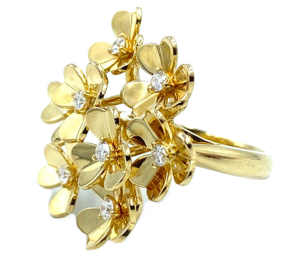 Bague Bague VAN CLEEF & ARPELS "Frivole" or jaune et diamants 58 Facettes