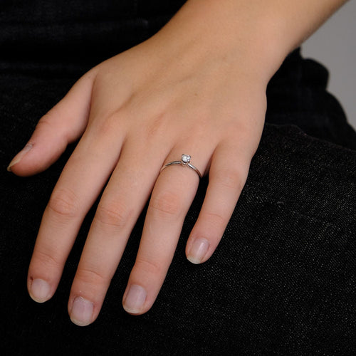 Bague 54 Bague Solitaire 0.25ct 58 Facettes 1