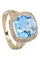 Bague BAGUE MODERNE TOPAZE ET DIAMANTS 58 Facettes 071201