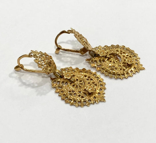 Boucles d'oreilles Dormeuses en Or jaune 58 Facettes