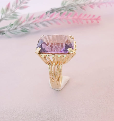 Bague Bague Améthyste rectangulaire 58 Facettes AB 1077