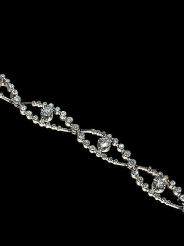 Bracelet Bracelet Guirlande Platine Diamants 58 Facettes 1102237
