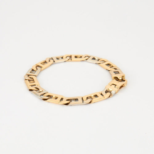 Bracelet Bracelet en Or jaune & Gris 58 Facettes EL3