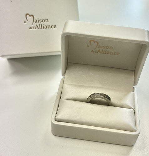 Bague 50.5 Bague Platine Rail Baguettes 0.75ct 58 Facettes 20400000785