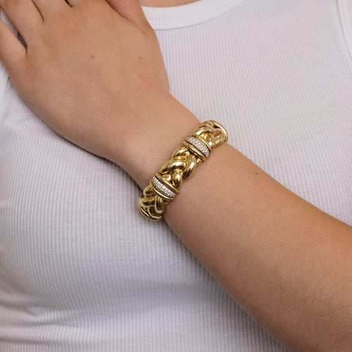 Bracelet Bracelet Jonc OJ PERRIN 58 Facettes FL248