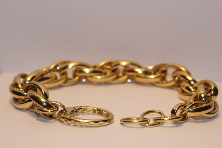 Bracelet Bracelet Or jaune Maillons ovales 58 Facettes 10781