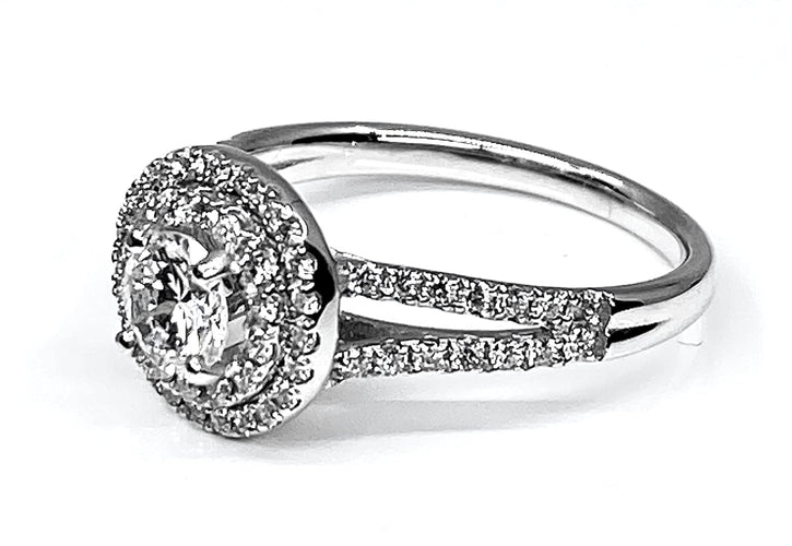 Bague 50 Bague diamant 0,40 carat E VS2 58 Facettes AB262