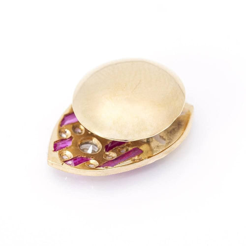 Broche Bouclier FC Valence Or jaune Diamants Rubi Émail 58 Facettes D359904JC