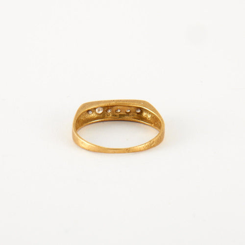 Bague 55 Bague en Or jaune & diamants 58 Facettes