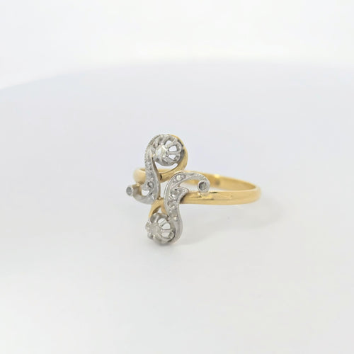 Bague 54 Bague 2 ors et diamants 58 Facettes 27193