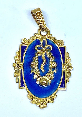 Pendentif Pendentif émail, époque Napoléon III 58 Facettes AB198