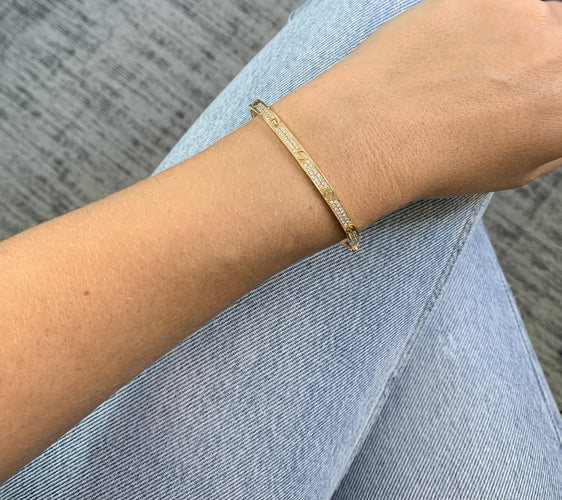 Bracelet Bracelet Cartier Love Pavé Diamants PM 58 Facettes 20400000404/ LI