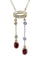 Collier COLLIER BAYARDÈRE RUBIS ET DIAMANTS 58 Facettes 075721