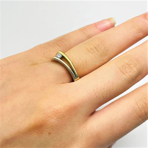 Bague 52.5 Bague 2 Ors Diamant 58 Facettes 20400000606