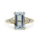 Bague 59 Bague Aigue Marine & diamants 58 Facettes 230114R