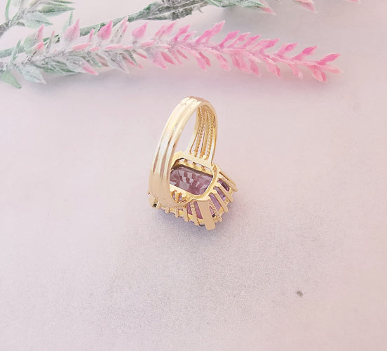 Bague Bague Améthyste rectangulaire 58 Facettes AB 1077