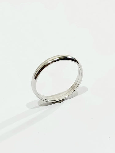 Bague 58 Alliance Homme Or Blanc 58 Facettes 2850/1