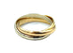 Bague Cartier. Alliance Trinity vintage or 18K 58 Facettes