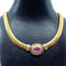Collier Collier rubis cabochon diamants 58 Facettes