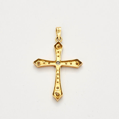 Pendentif Pendentif Croix Perles Diamant 58 Facettes EL2-152