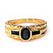 Bague 54 Bague jonc saphir or jaune 58 Facettes RA/452.3