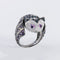 Bague 55 BOUCHERON - Bague Hibou Améthystes Saphirs Diamants 58 Facettes