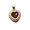 Pendentif PENDENTIF COEUR RUBIS DIAMANTS 58 Facettes 3334