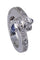 Bague 50 Bague or blanc, saphirs et diamants 58 Facettes 079831