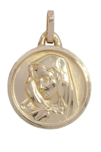 Pendentif MÉDAILLE VIERGE ANCIENNE 58 Facettes 071241