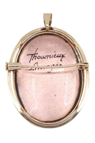 Pendentif PENDENTIF BROCHE ÉMAIL DE LIMOGES 58 Facettes 067501