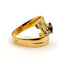 Bague Bague Saphir diamants or jaune 58 Facettes 2563