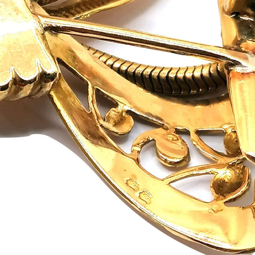 Broche Broche Noeud or jaune 58 Facettes