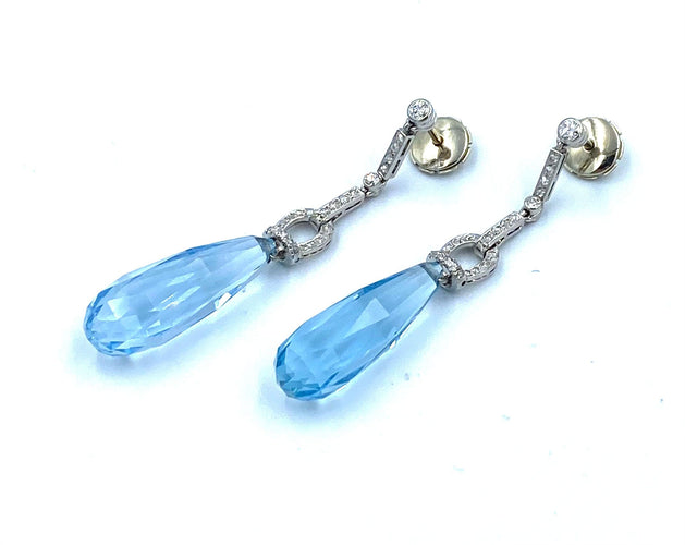 Boucles d'oreilles Exceptionnelles boucles d’oreille Art-Déco 58 Facettes