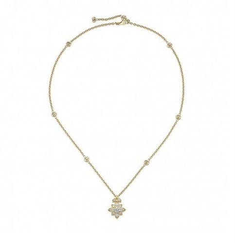 Collier GUCCI - COLLIER FLORA OR JAUNE & DIAMANTS 58 Facettes YBB703649002