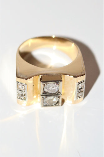 Bague Bague Tank Diamants Taille Rose 58 Facettes 519