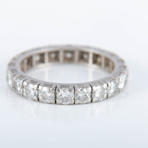 Bague 52 Alliance Platine 20 Diamants 58 Facettes 220392