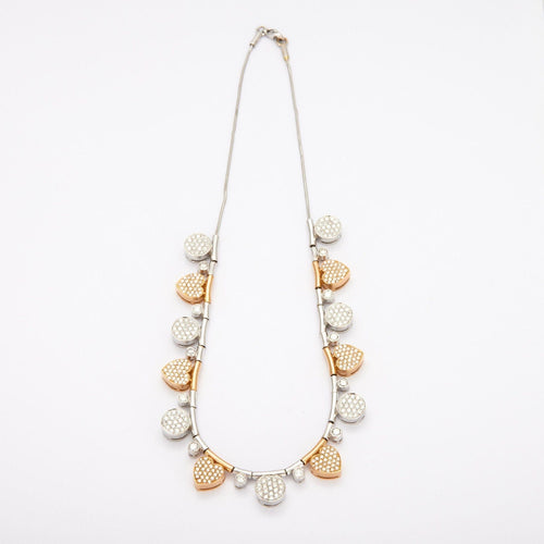 Collier Collier motifs cœurs 2 Ors, diamants 58 Facettes