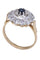 Bague 53 BAGUE MARGUERITE SAPHIR ET DIAMANTS 58 Facettes 073041