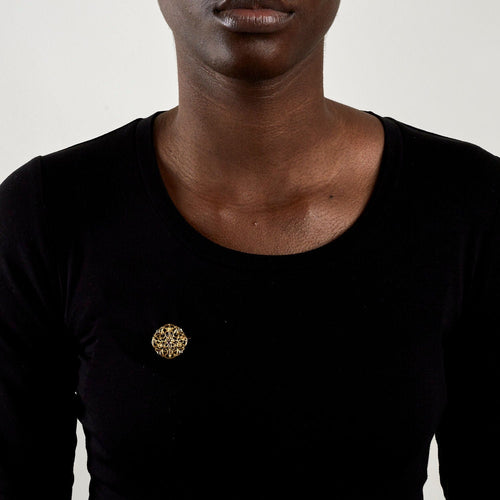 Broche Broche style Art Nouveau Diamants Rubis Verneuil 58 Facettes