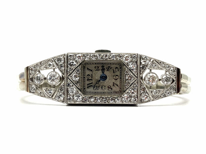 Montre Montre Art Déco diamants 2.44 cts 58 Facettes 07/07 - 16