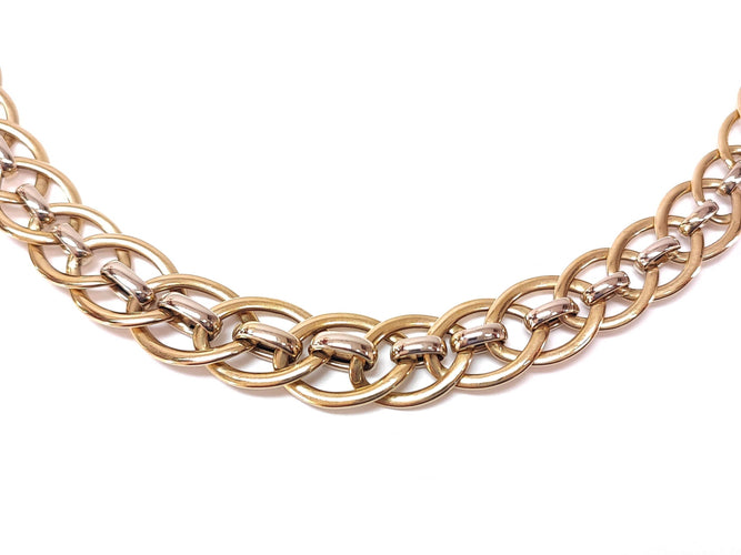 Collier Collier anneaux 2 Ors 58 Facettes COL.ANOPLA-896