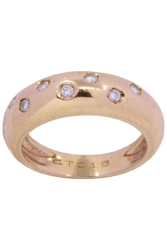 Bague 52 BAGUE JONC OR DIAMANTS 58 Facettes 076631