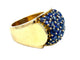 Bague GÜBELIN. Bague Tank or jaune et saphirs 58 Facettes