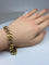 Bracelet Bracelet CARTIER en or jaune maillons gourmette sertis de diamants 58 Facettes