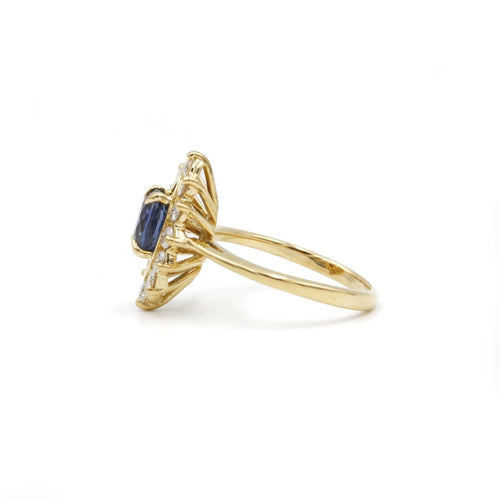 Bague 47 Bague Marguerite Saphir Et Diamants 58 Facettes 220276R