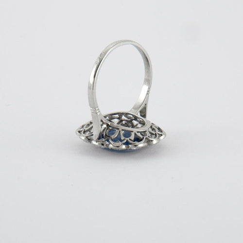 Bague Bague saphir diamants Art Déco 58 Facettes