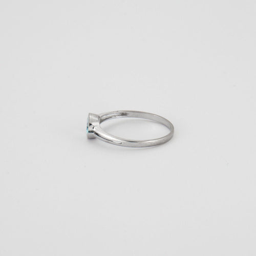 Bague 56 Bague Solitaire Topaze bleue 58 Facettes EL2-39